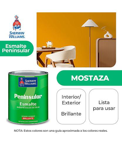 PENINSULAR INT. Y EXT. BRILLO ESMALTE MOSTAZA GALON SHERWIN K58YSA6-1