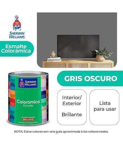 COLORAMICA INT. Y EXT. BRILLO ESMALTE GRIS OSCURO GALON SHERWIN Y82ASA1-1