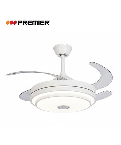 VENTILADOR TECHO ASPA RETRACTIL BOCINA BLANCO 20 PULG AB-9396CF(W)