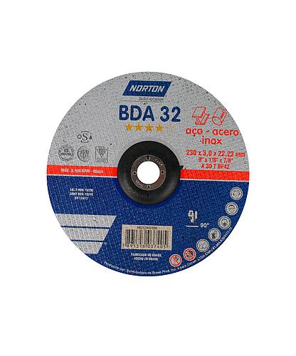 DISCO P/METAL NORTON T42  9 X 3.0 - 1/8 BDA32