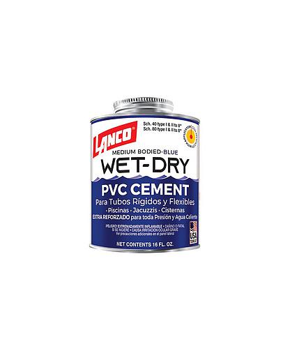 PEGAMENTO PVC/CPVC TODA PRESION WET DRY 1/8 - 16 OZ. LANCO