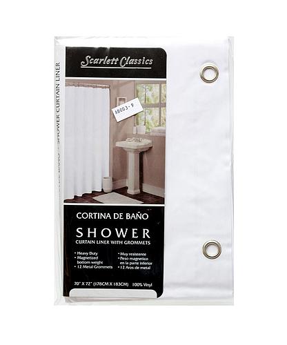 CORTINA P/BAÑO FORRO PLAST. SC-727/SC-LIN03WHI