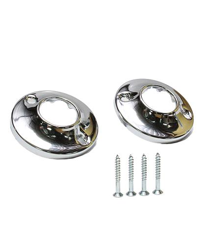 FLANGES P/TUBO CORTINA DE BAÑO 1 PULG JGO 23-011