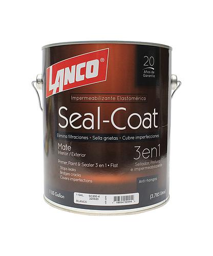 PINTURA ELASTOMERICA 3 EN 1 SEAL-COAT BLANCO GAL. LANCO SC 200-4