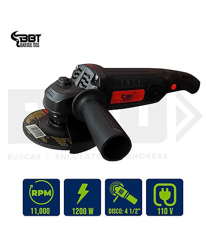PULIDORA ELECT. 4 1/2 PLG. C/REGULADOR DE VELOCIDAD 1200W 110V 11000RPM BBT KMS9109