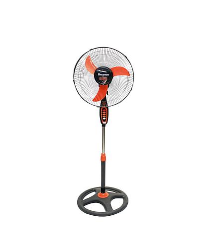 VENTILADOR PEDESTAL C/LAMPARA ASPA NARANJA 16PULG 110V SY-04-OR