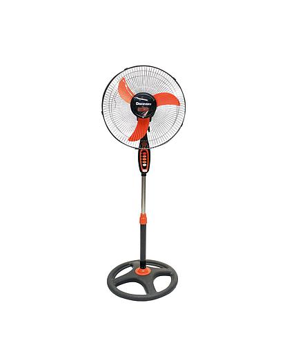 VENTILADOR PEDESTAL C/LAMPARA 16PULG 110V NARANJA SY-04-OR