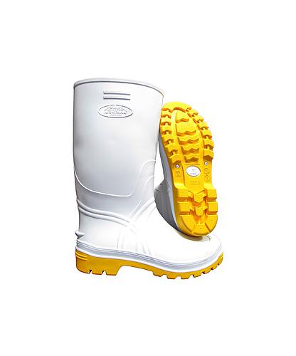 BOTA SUPER INDUSTRIAL BLANCA/AMARILLO Nº 36