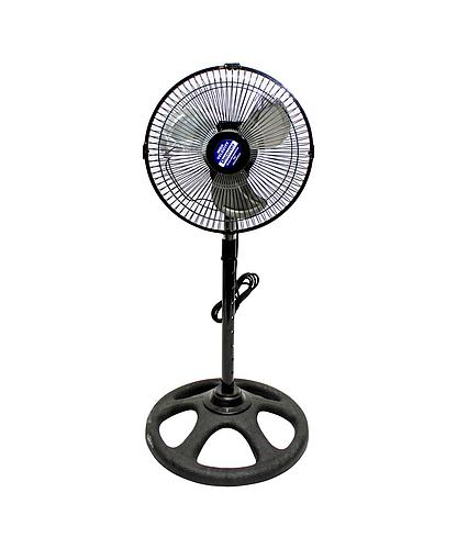 VENTILADOR PEDESTAL ACERO INOX. 10 PULG TY-1001-BK/MT-16-BK