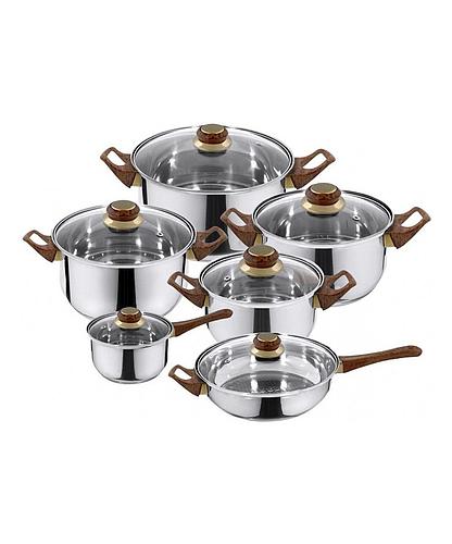 BATERIA COCINA 12 PCS HAPPY BARON 12CW-HB-BRW