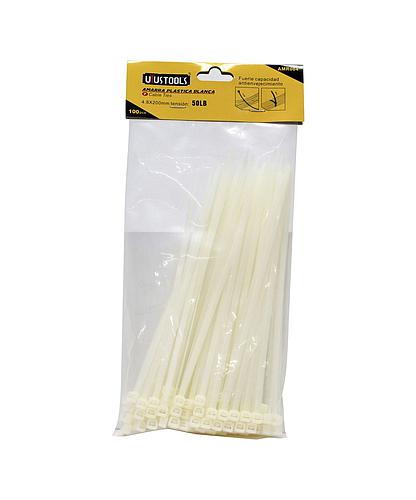 CINCHOS PLASTICOS 8 PULG BLANCO 20506/AMR004-100