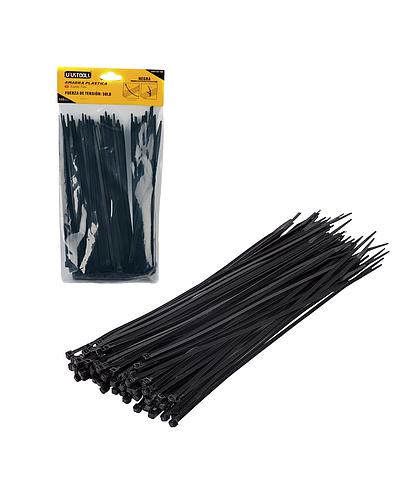 CINCHOS PLASTICOS 8 PULG NEGRO 20506B/AMR104