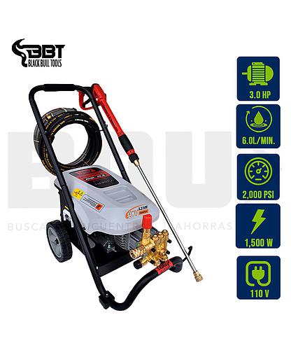 LAVADORA PRESION ELECT. 3HP 2000PSI 110V 4GPM BBT LT-16MC