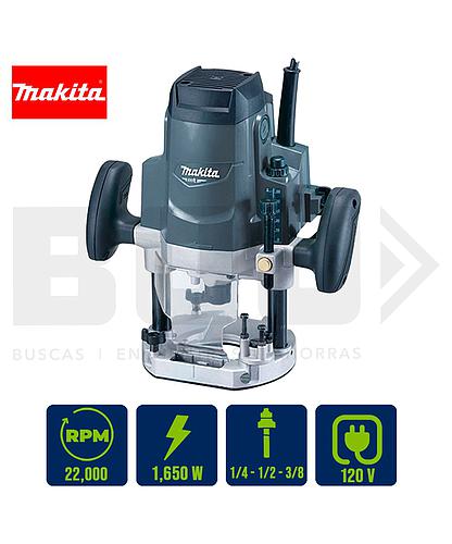 ROUTER MAKITA MT 1/4 PULG - 1/2 PULG - 3/8 PULG 1650W M3600G