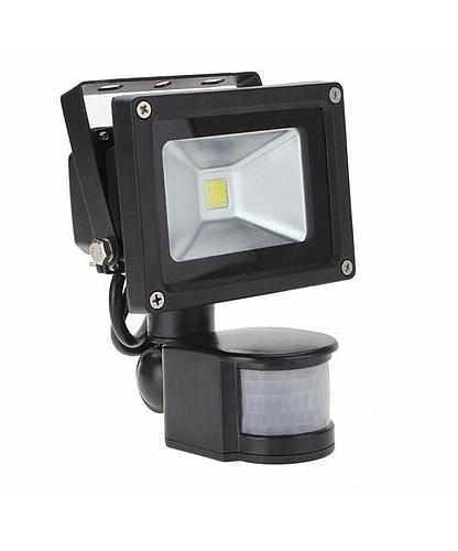 LAMPARA LED TIPO REFLECTOR C/SENSOR MOV. 10W A105-FLS-10W