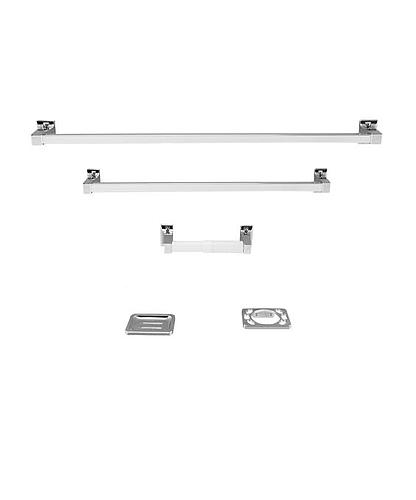 JGO. ACCESORIOS P/BAÑO 5 PZS. 42-012P/PH0210.1/ F-2602CA4
