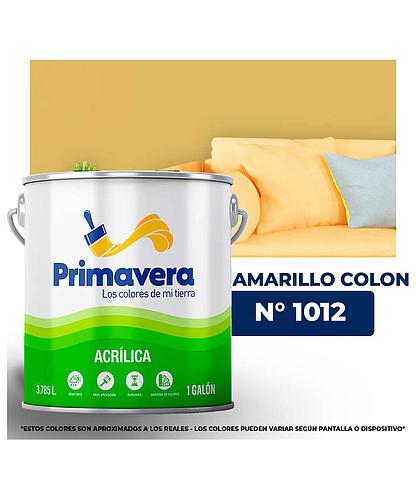 VINILICA  PRIMAVERA  AMARILLO COLON. Nº 1012  GALON