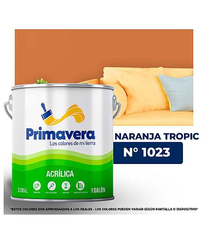 VINILICA  PRIMAVERA  NARANJA  TROPIC.  Nº 1023  GALON