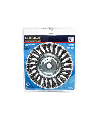 CEPILLO CIRCULAR P/ESMERIL TRENZADO 6 PULG X 5/8 PULG TC1284 (NC)