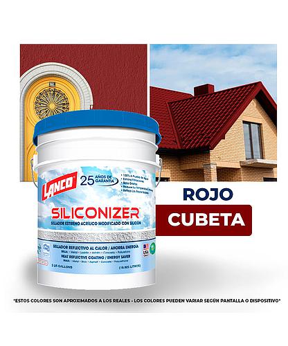 IMPERMEABILIZANTE SILICONIZER ROJO CUBETA LANCO RC-201-2