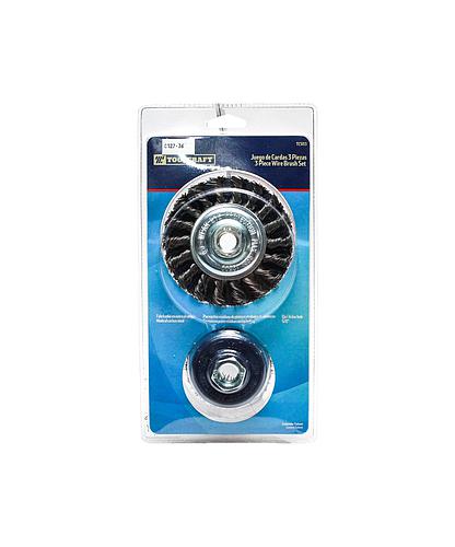 CEPILLOS EJE 3PCS KIT ACERO TC5113 (DESC)