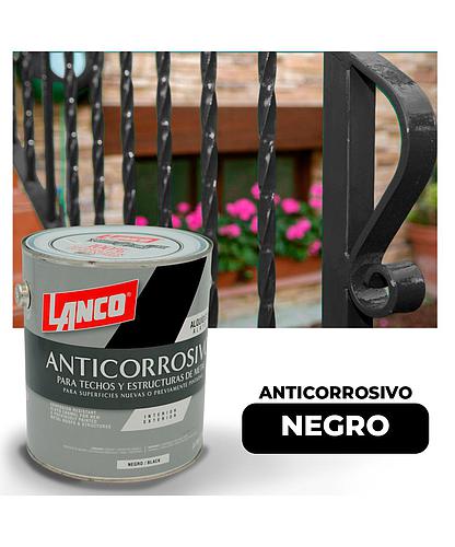 ANTICORROSIVO MATE PLUS NEGRO 1/4