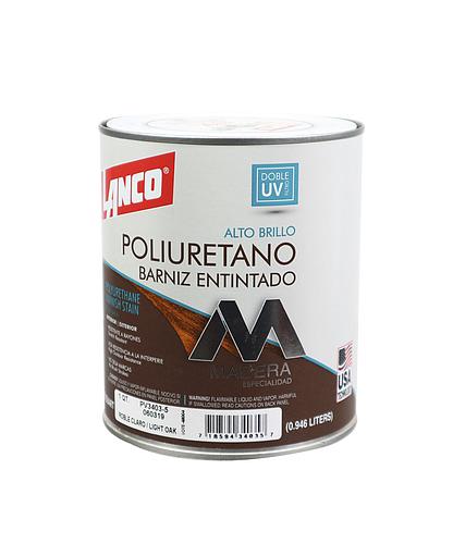 BARNIZ POLIURETANO TRANSP. SECADO 15 MIN. 1/4 LANCO PV360-5