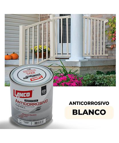 ANTICORROSIVO BRILLO INDUSTRIAL BLANCO 1/4 LANCO