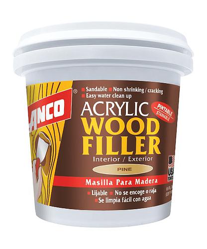 MASILLA ACRILICA P/MADERA COLOR PINO 4OZ. LANCO WF827-8