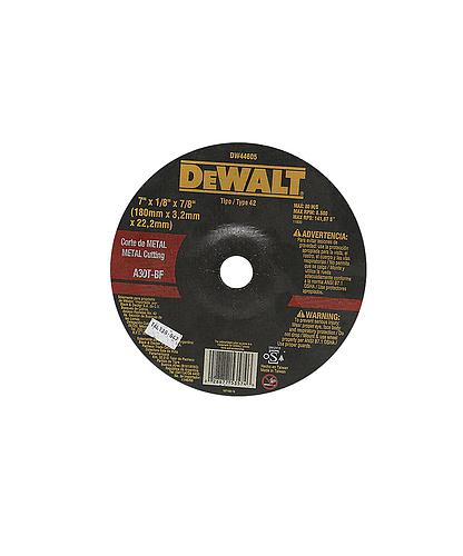 DISCO P/ACERO DEWALT 7 PULG X 3MM DW44605