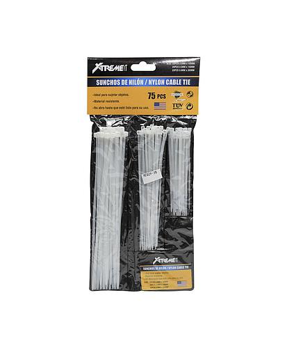 KIT CINCHOS PLASTICOS BLANCOS XT-F042