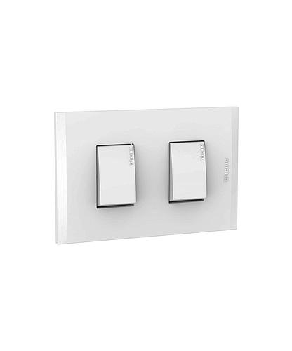 SWITCH DOBLE SENCILLO INTEGRADO BLANCO NOBILE BTICINO AF2200EB