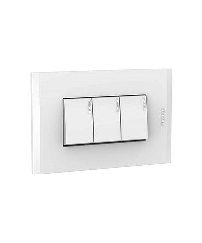 SWITCH TRIPLE SENCILLO INTEGRADO BLANCO NOBILE BTICINO AF2300EB