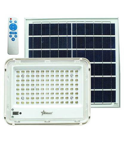 LAMPARA LED T/REFLECTOR SOLAR + PANEL SOLAR SL-FLS-100W