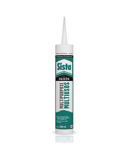 SELLADOR SILICON USO GENERAL TRANSPARENTE 280ML SISTA