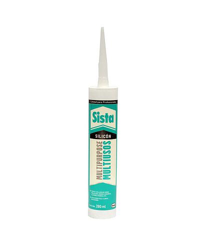 SELLADOR SILICON USO GENERAL BLANCO 280ML SISTA