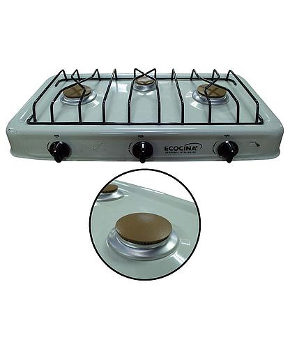 COCINA DE MESA GAS 3Q MARFIL ECOCINA