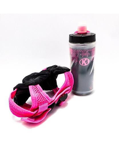 BOTELLA CON BOLSO MANO CORRER 12 OZ FUSCIA 67929 (NC)