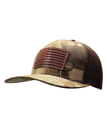 GORRA OUTDOOR USA771CAMO-KHB LEATHER PATCH KRYPTEK HIGHLANDER/BROWN