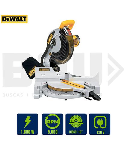 SIERRA INGLETEADORA 10PLG. 1600W DEWALT DWS713