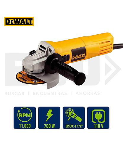 MINI PULIDORA 4 1/2 PLG. 700W DEWALT DWE4010-B3