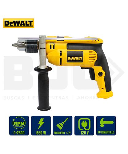 TALADRO PERCUTOR 1/2PLG. VEL. VAR. 650W DEWALT DWD024-B3