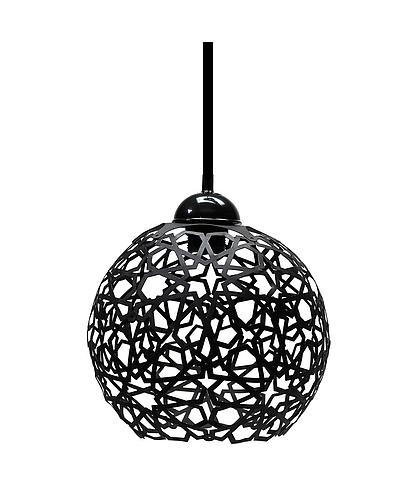 LAMPARA COLGAR VINTAGE ESFERA C/NEGRO METAL LMP1012-1 (DESC)