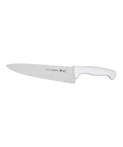 CUCHILLO CARNICERO 9 PULG. ACERO INOX. MANGO BLANCO TRAMONTINA 24621/089