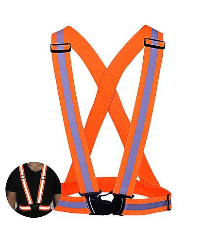 CORREAS DE SEGURIDAD 3 BANDAS REFLEC. NARANJA BRSV002RXL