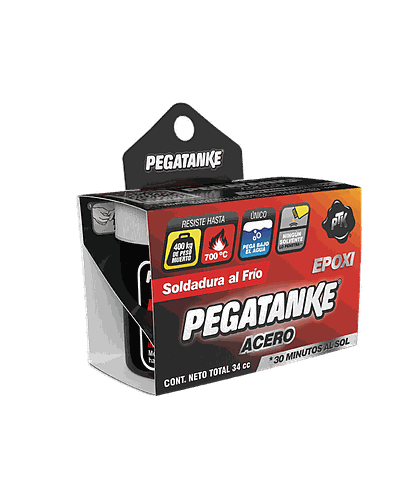 PEGAMENTO EPOXICO ACERO ALTA TEMP. 32CC PEGATANKE