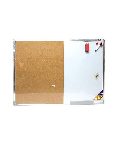 PIZARRA ESCOLAR ACRILICA C/CORCHO 60X90CM STR-4067 (NC)