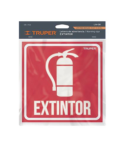 LETRERO EXTINTOR TRUPER 18434