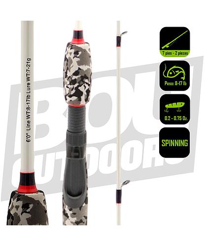 CAÑA PESCA SPINNING BLACK EAGLE 6PIES S-BE-ROD-6