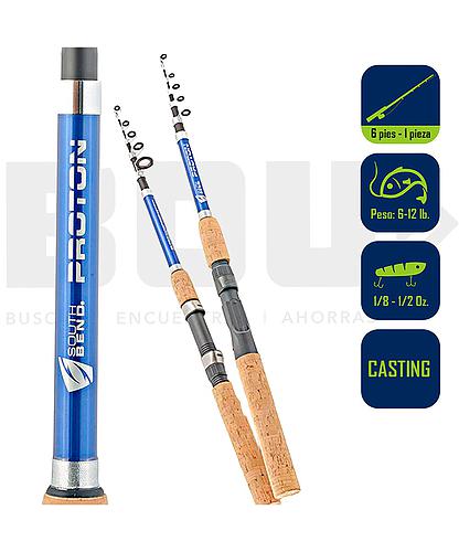 CAÑA PESCA CASTING PROTON 6 PIES 5SEC TELESC SBP-605M/TSC